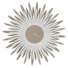 Orologio da Parete Moderno a Forma di Raggiera in Ferro Made in Italy - Fuoco  Viadurini