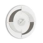 Orologio da parete moderno di design in diverse finiture Giove, fatto in Italia Viadurini