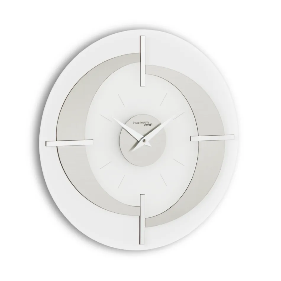 Orologio da parete moderno di design in diverse finiture Giove, fatto in Italia Viadurini
