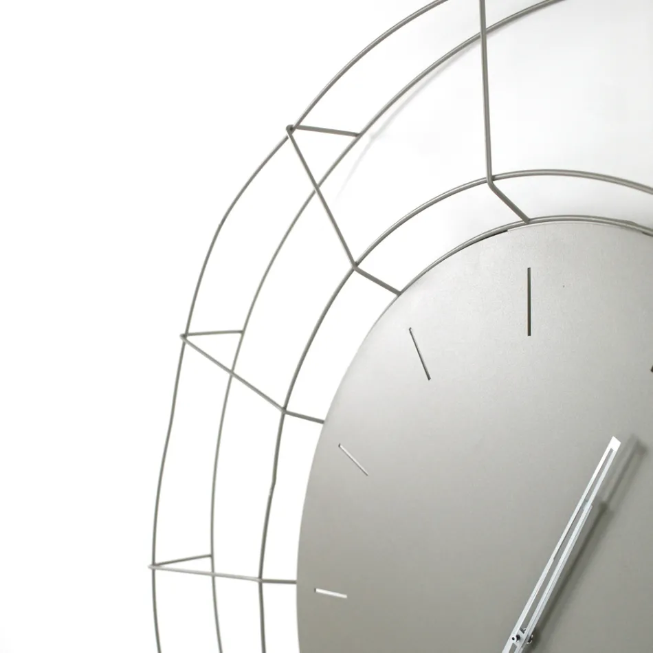 Orologio da Parete Moderno in Acciaio Colorato Made in Italy – Adalgiso Viadurini