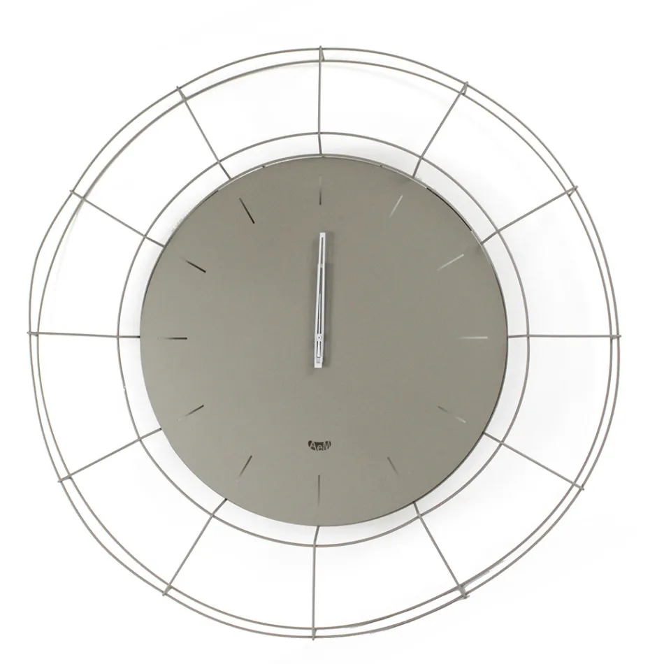 Orologio da Parete Moderno in Acciaio Colorato Made in Italy – Adalgiso Viadurini