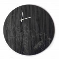 Orologio da Parete Moderno in Legno Design Tondo e Incisione a Laser - Florinto