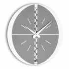 Orologio da Parete Rotondo con Supporto in PVC Realizzato in Italia - Elisio Viadurini