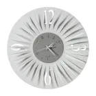 Orologio da Parete Rotondo in Ferro Design Tridimensionale 2 Colori - Heco Viadurini