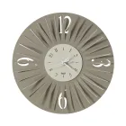 Orologio da Parete Rotondo in Ferro Design Tridimensionale 2 Colori - Heco Viadurini