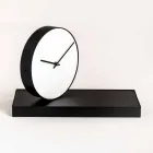 Orologio da Tavolo Girevole con Specchio in Acciaio Made in Italy - Benemerito Viadurini