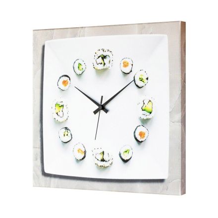 Orologio design moderno con ore rappresentate da sushi Peyton Viadurini