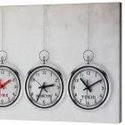 Orologio moderno con 4 fusi che ricordano orologi da taschino Joseph Viadurini
