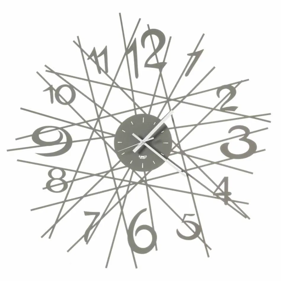 Orologio Rotondo da Parete di Design in Ferro Made in Italy - Kombo Viadurini