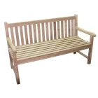 Panca 3 Posti da Giardino Realizzata in Legno di Teak - Rifugio Viadurini