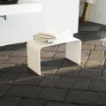 Panca da bagno lunga di design moderno prodotta in Italia Recanati