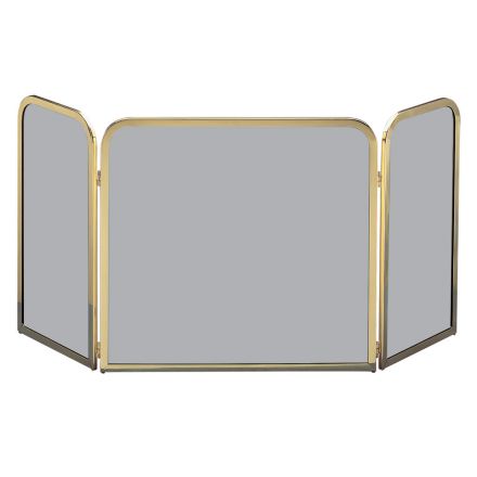 Parascintille in Ottone con Cristallo Temperato Fumè Made in Italy - Orango Viadurini