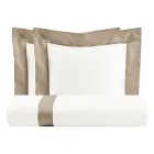 Parure Copripiumino in 100% Cotone e 10% Raso di Cotone con 2 Federe - Dettaglio Viadurini