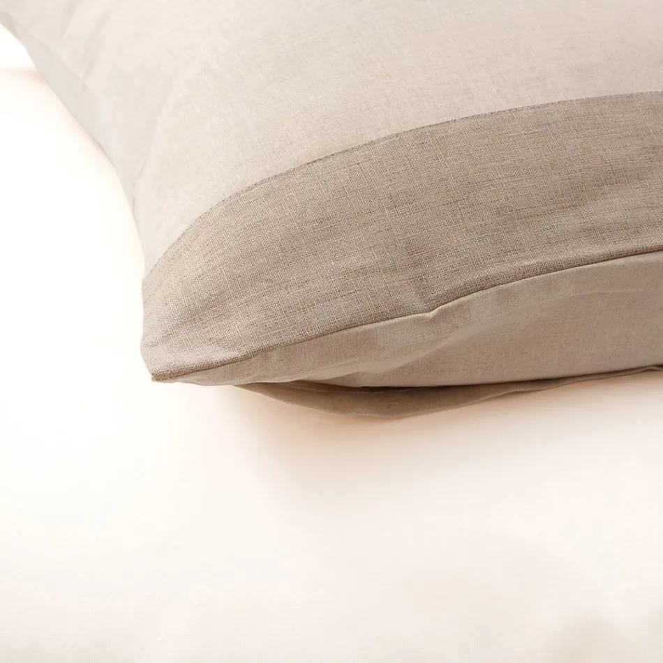 Parure Copripiumino in 90% Cotone e 10% Lino con 1 Federa Made in Italy - Nestle Viadurini
