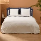Parure Copripiumino King Size in 100% Cotone e 10% Raso di Cotone - Dettaglio Viadurini