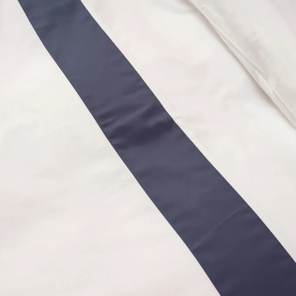 Parure Copripiumino King Size in 100% Cotone e 10% Raso di Cotone - Dettaglio Viadurini