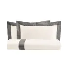 Parure Copripiumino King Size in 100% Cotone e 10% Raso di Cotone - Dettaglio Viadurini