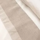 Parure Copripiumino Matrimoniale in 90% Cotone e 10% Lino Made in Italy - Nestle Viadurini