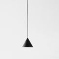Piantana a Filo in Alluminio Nero e Cono Piccolo Design Minimale - Mercado
