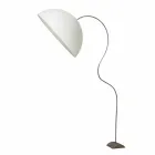 Piantana H210cm moderna In-es.artdesign Mezza Luna colorata nebulite Viadurini
