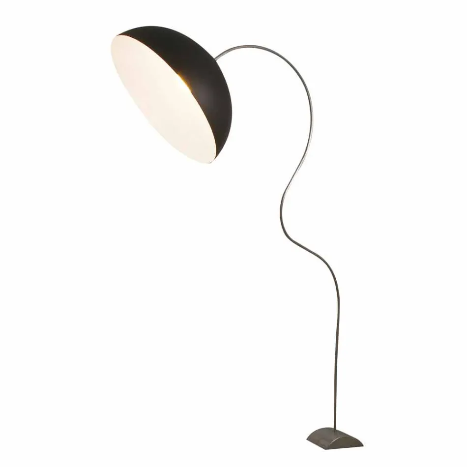 Piantana H210cm moderna In-es.artdesign Mezza Luna colorata nebulite Viadurini