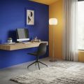 Piantana in Vetro di Due Finiture e Struttura in Metallo Made in Italy - Brera