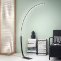 Piantana Moderna a LED Dimmerabile in Metallo Nero, Oro o Bianco - Gondola