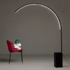 Piantana Moderna con Luce LED Dimmerabile in Metallo Verniciato - Picea Viadurini