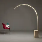 Piantana Moderna con Luce LED Dimmerabile in Metallo Verniciato - Picea Viadurini