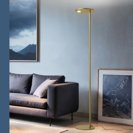 Piantana Realizzata in Metallo di Diverse Finiture Made in Italy - Lumi Viadurini
