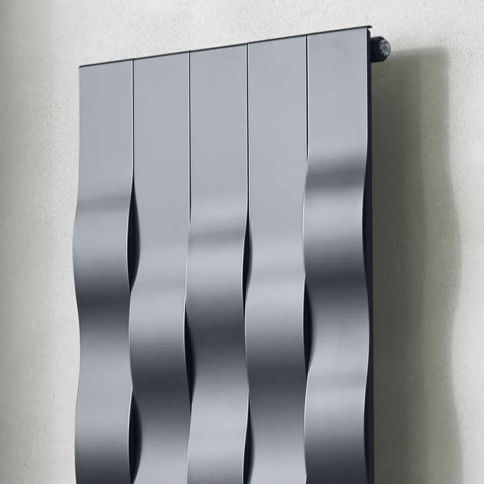 Piastra Radiante in Acciaio a 5 Barre Design Verticale fino a 1003 Watt - River Viadurini