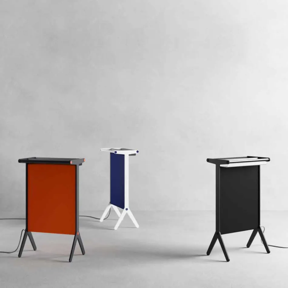 Piastra Radiante in Alluminio e Stoffa Elettrica e Colorata Design 150 W - Sam Viadurini