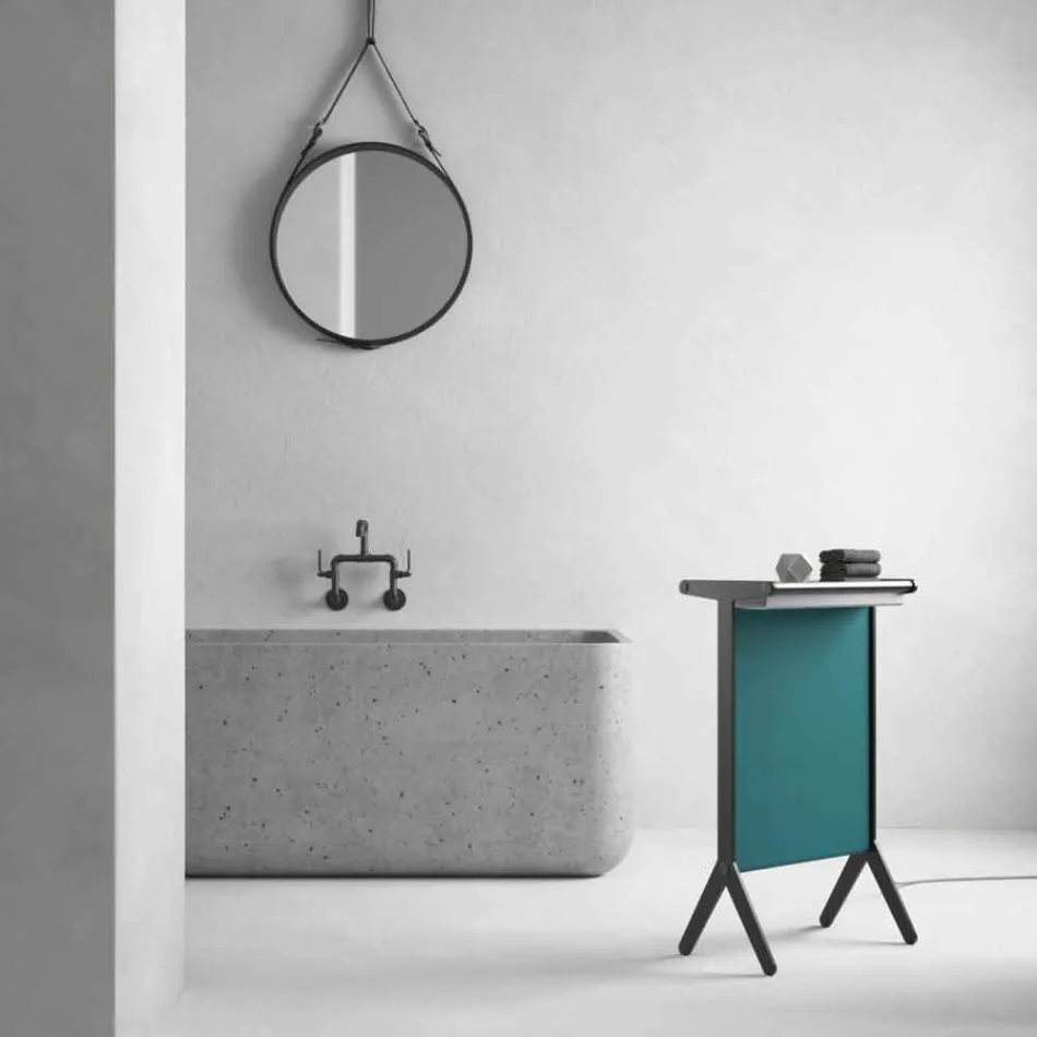 Piastra Radiante in Alluminio e Stoffa Elettrica e Colorata Design 150 W - Sam Viadurini