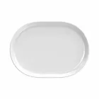 Piatti da Servizio Moderni di Design Ovale Bianco in Porcellana 4 Pezzi - Artico Viadurini