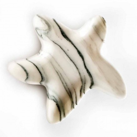 Piattino Moderno in Marmo a Forma di Stella Marina Made in Italy - Ticcio Viadurini
