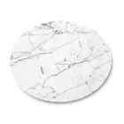 Piatto da Formaggi Rotondo in Marmo Bianco o Nero Made in Italy - Kirby Viadurini