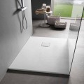 Piatto Doccia 120x90 Moderno in Resina Finitura Effetto Velluto Bianco - Estimo