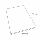 Piatto Doccia 160x80 cm in Resina Bianca con Piletta e Copripiletta - Estimo Viadurini