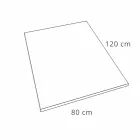Piatto Doccia in Resina Effetto Ardesia Bianca 120x80 Design Moderno - Sommo Viadurini