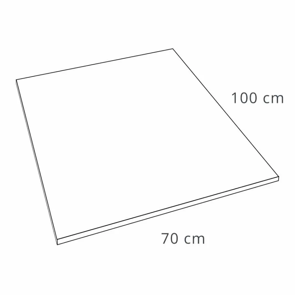 Piatto Doccia in Resina Effetto Velluto Bianco 100x70 con Copripiletta - Estimo Viadurini