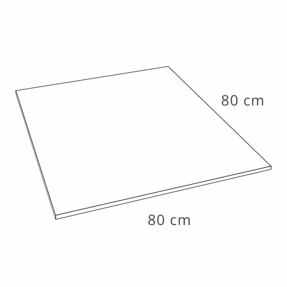 Piatto Doccia Quadrato 80x80 in Resina Effetto Ardesia Bianca e Acciaio - Sommo Viadurini