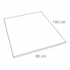 Piatto Doccia Rettangolare 100x80 in Resina Bianca Effetto Ardesia - Sommo Viadurini