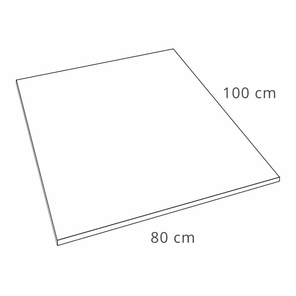Piatto Doccia Rettangolare 100x80 in Resina Bianca Effetto Ardesia - Sommo Viadurini