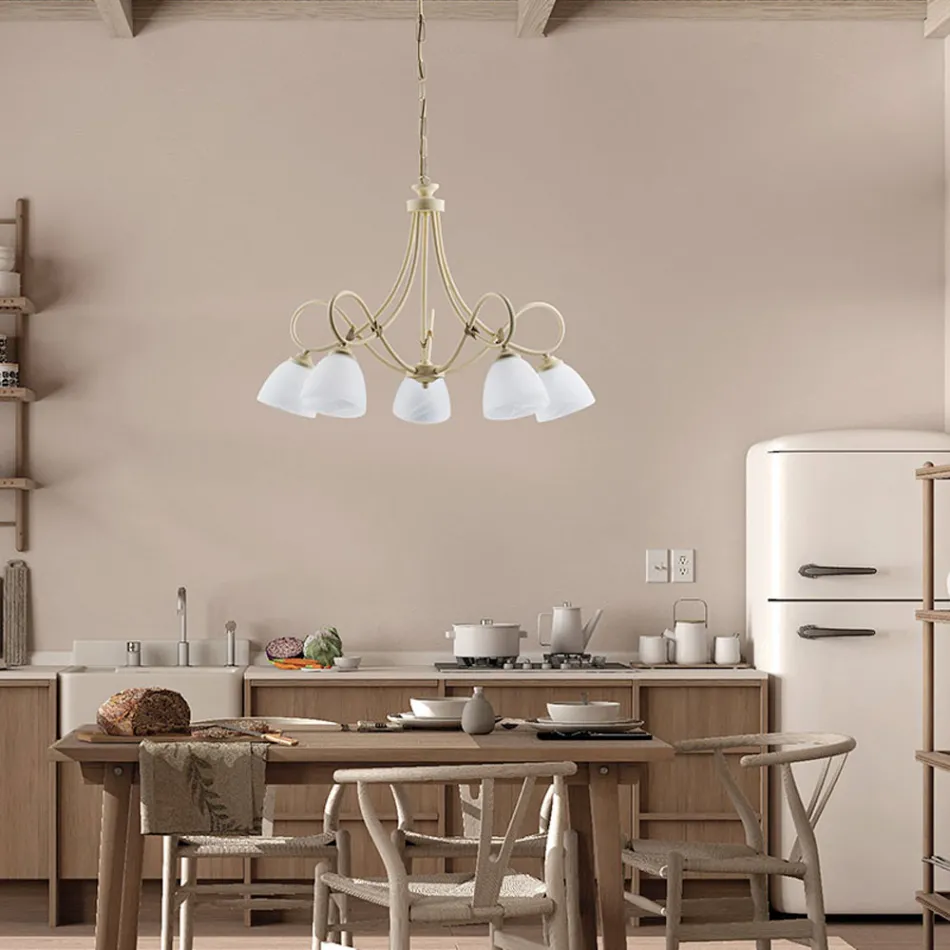 Plafoniera bianca LED per un’illuminazione elegante degli interni – Cosmo Viadurini