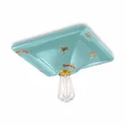 Plafoniera da soffitto dallo stile retrò in ceramica Karen Ferroluce Viadurini