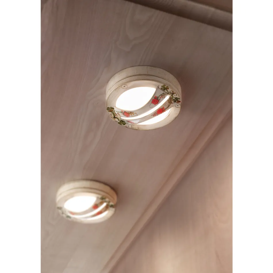 Plafoniera o Applique per Esterni in Alluminio Dipinto a Mano - Brindisi Viadurini
