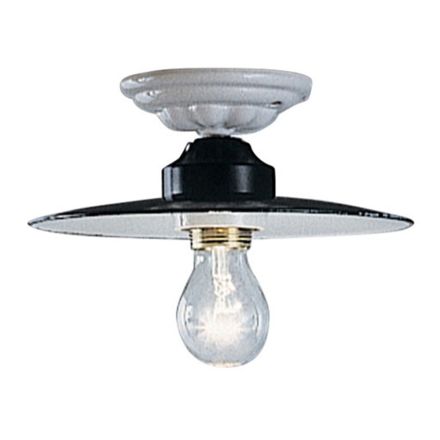 Plafoniera rustica in ceramica da soffitto Ferroluce Potenza Viadurini