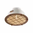 Plafoniera stile nautico in ceramica con griglia Mary Ferroluce Viadurini