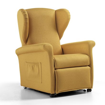 Poltrona Alzapersona con Funzioni Lift, Relax e Bed Made in Italy - Talita Viadurini