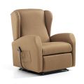 Poltrona Alzapersona con Seduta Extralarge in Tessuto Made in Italy - Margaret